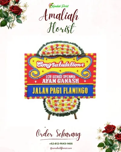 Bunga Papan Congratulation di Rumah Duka Anugerah Makassar