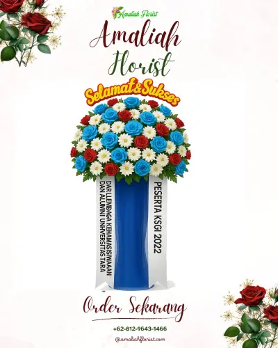 Standing Flower di Rumah Duka Anugerah Makassar